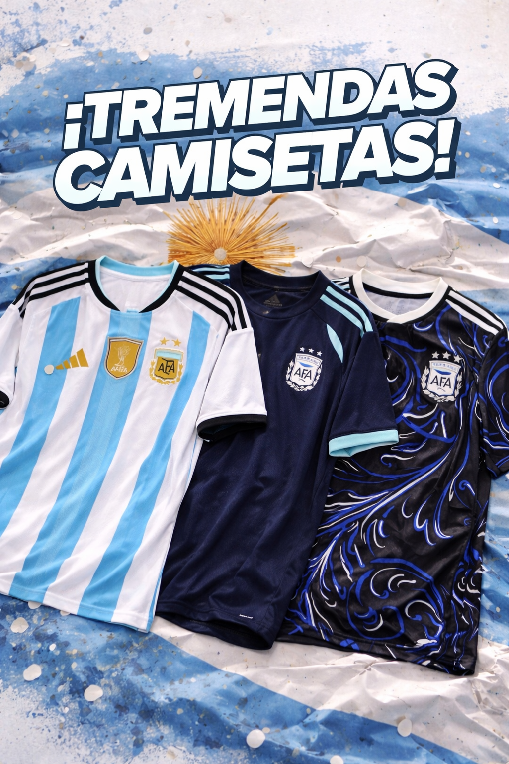 Camisetas Argentina 3x1